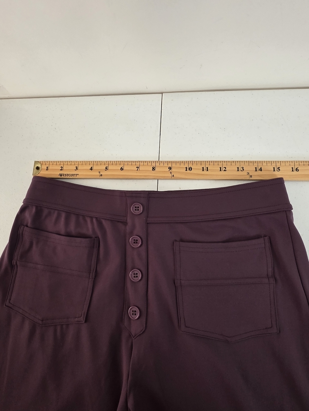 Halara Flex Straight Leg Pants Size L Four-Way Stretch Pull-on with Pockets NEW - Picture 6 of 14